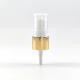 18mm 18/410 Golden Aluminium Collar Mist Spray Pump With Half PP Cap For Perfume