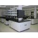 Commercial Laboratory Wall Cabinets Multi Choice Worktops With Stool Chairs