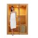 OEM Wood Home Sauna Rooms 1 - 2 Person Electric For Indoor Use
