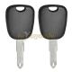 Carbon Chip Transponder Peugeot Key Shell Black Plastic Head Ne73 Blade