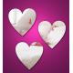 Heart Shape Cosmetic Acrylic Mirror Sheets With High Quality