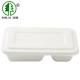 White Sugarcane Bagasse Food Containers Biodegradable Boxes For Food