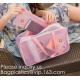 Easy Carrying Small Transparent Pvc Cosmetic Pouch,Shiny Glitter Pvc Cosmetic Pouch Bag With Three Pouch, bagease, bagpl