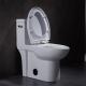 Dual Flush Elongated One Piece Toilet With Soft Closing Seat 1.28gpf/4.8lpf