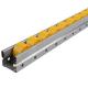 Yellow Wheel JY 2046A Metal Roller Track SGCC Roller Channel Track