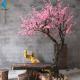 Peach Fake Blossom Tree For Living Room Hotel Shopping Mall Decoration