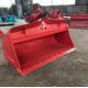 Red and Yellow Excavator Tilt Bucket Customizable Capacity and Opening