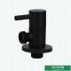 Luxury Bathroom Accessories Wall Mounted Black Polish Brass Water Angle Valve With G1/2 Thread