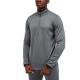 Customize Logo Lightweight 100% Polyester Long Sleeve Half Zip Design T Shirts Men Sportswear