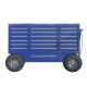 Auto Repair Workshop Trolley Tool Box Pit Carts with Durable Cabinet in Red Blue Yellow
