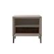18 Leather Contemporary Italian Nightstands 0.6m Bedside Table Beige