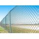 Powder Coating 5.0mm Moveable Chain Link Fence For Garden Application