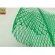 HDPE Diamond Hole Extruded Plastic Netting , Green Protective Plastic Mesh Sleeve