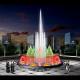 Electricity Powered Musical Fountain With 3-15m Spray Height