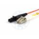 XYFiber multimode OM1 duplex fiber optic patch cable 62.5/125 LC to MTRJ