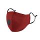 Red PM2.5 Washable Reusable Face Mask , Cotton Face Mask With Filter Valve
