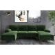 Wholesale Modern Design Living Room Chenille convertible Sectional Sofas European Style green U Shaped Corner Sofa Set