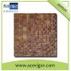 Artistic wood mosaic tiles with uneven surface for wall decoration