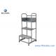 Supermarket Movable Easy Climb Rolling Platform Ladders 3 Steps High Stability