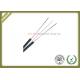 1core FRP FTTH Indoor Fiber Optic Drop Cable GJXH with Black or White jacket color