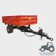 Single Axle Tractor Trailer ,Farm Hydraulic Dump Trailer ;2 Wheel Box Tipper Trailer For Farm Transporting