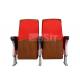 Red Color Church Theatre Seating Wood Outer Back For Lecture Hall Auditorium