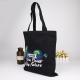 Black And White Reusable Shopping Bags Standard Size Tote Carry Canvas Cotton Cloth