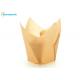 Greaseproof Paper Tulip Muffin Baking Cups For Homing Bakery 150*150mm