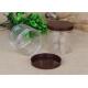 Various Shape Clear Pet Jars With Colourful Cap For Nuts / Snack Packaging