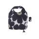 210D Polyester Folding Tote Bag Big Flowers Collapsible Beach Bag