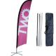 Knitted Polyester CMYK Outdoor Banner Flags For Promotional Business Advertising