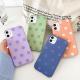 Candy TPU Dust Proof Polka Dot Phone Cases For Iphone 12