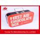 Rectangle First Aid Chocolate Tin Boxes , Full Color CMYK Printing Tins Of Chocolates