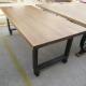 Metal Legs Iron Base Distressed Pine Dining Table Restaurant Home