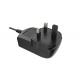 Black UK Plug Wall Mount Power Adapter 12V 2A With CE EMC Approvals
