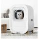 Smart Self Cleaning Large Capacity 12L White Plastic Pet Cat Litter Box for 1