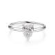 Beautiful Design Lab Grown Diamond Ring 18K White Gold jewelry for gifts and party Diamond ring Pear Shape Diamond Ring