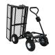 Outdoor Heavy Duty Folding Steel Four-wheel Garden Tool Cart for Beach Activities