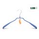 Betterall Durable Widen Shoulder Blue Color Coated Steel PVC Metal Coat Hanger