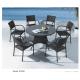 6pcs arm dining chairs with round table- 8305