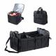 Expandable Automobile Trunk Organizer And Cooler Set Adjustable Compartments