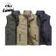 Casual Stand Collar Sleeveless Blank Wear Outdoor Utility Hunting Knitted Plus Size Waistcoat Mens Gym Mesh Vest