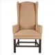 New Solid Wood Chair Living Room Furniture Tufted Fabric Accent Club Chair