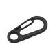 Black Zinc Alloy Mini Carabiner Snap Hook Key Chain Ring Spring for Mining Equipment