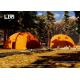Party Luxury Glamping Tents Steel Structure Quadrilateral Crossover Dome Advertising Tent