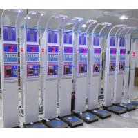 Flexible To Move Height Checking Machine , Ultrasonic Coin Operated Weight Scale Machine