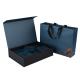 Blue Art Paper Paperboard Gift Boxes With Magnetic  For cosmetic Gift Packaging