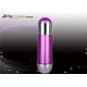 Round Empty Lotion Bottles With A Purple Color 50ml Airless Pump Bottles