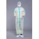 Antibacterial 37g PPE Open Front Unisex Disposable Coveralls