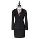 Womens Plus Size Business Suits V-neck Skirt and Blazer Set for Formal Office Wear